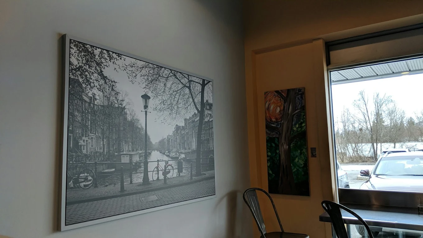 Art by Sophie Leblond Robert at Main Street Cafe